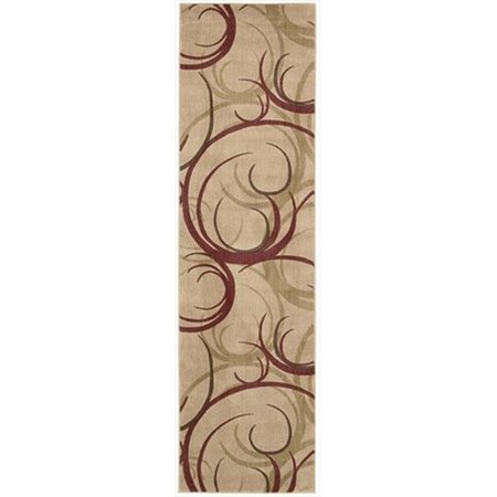 NOURISON Nourison 467 Somerset Area Rug Collection Beige 2 ft 3 in. x 8 ft Runner 99446004673